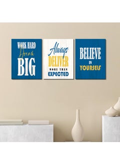 KOTART kotart Motivational Quotes MDF Panel Posters for Room and Office Decoration Inspirational Wall Frames Panel for Home and Office Wall Decor 9 x 12 inch Wood Pack of 3 Quotes Wall Posters B  - Image 2