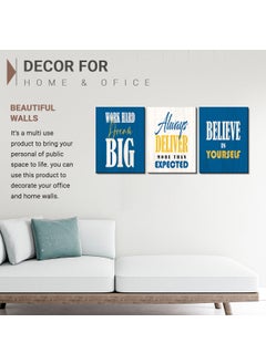 KOTART kotart Motivational Quotes MDF Panel Posters for Room and Office Decoration Inspirational Wall Frames Panel for Home and Office Wall Decor 9 x 12 inch Wood Pack of 3 Quotes Wall Posters B  - Image 5