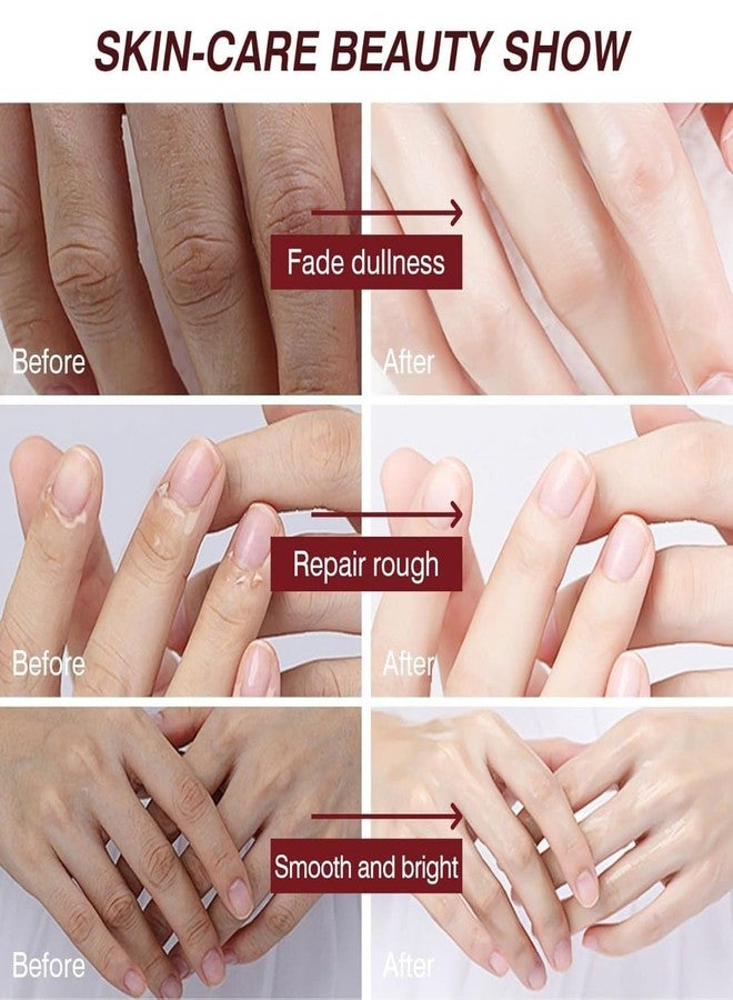 KRIDARSH Coconut Oil Hand Mask for Dry Cracked Hands, Repair Hands Sheet Glove Whitening Coconut Oil & Vitamin E, Moisturizing Gloves, Hand mask for Women & Men - Image 5
