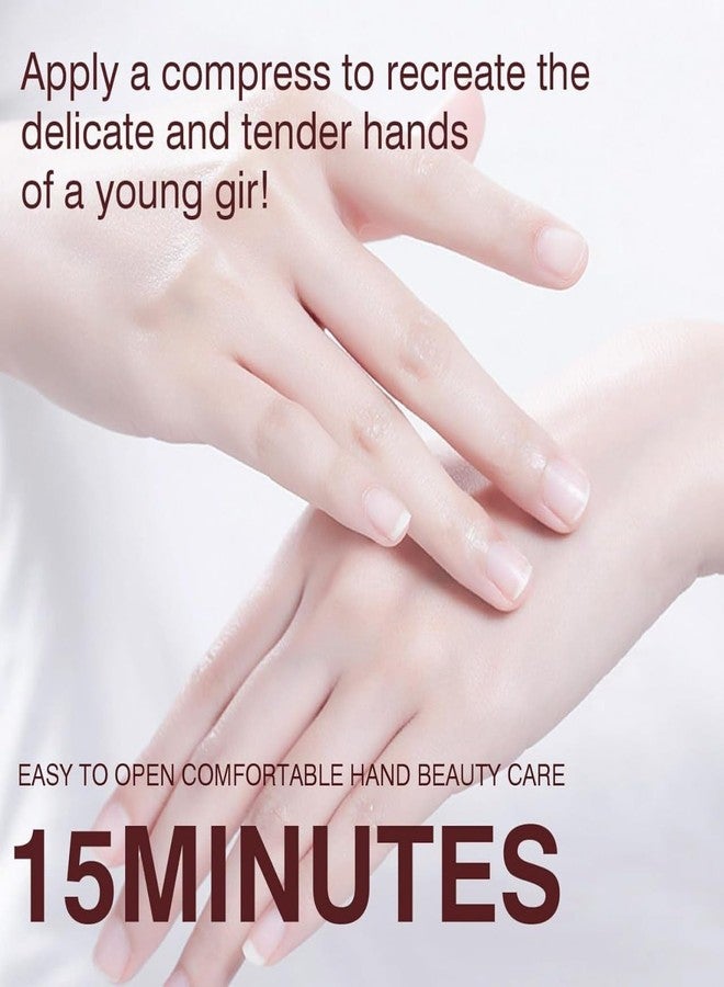 KRIDARSH Coconut Oil Hand Mask for Dry Cracked Hands, Repair Hands Sheet Glove Whitening Coconut Oil & Vitamin E, Moisturizing Gloves, Hand mask for Women & Men - Image 4