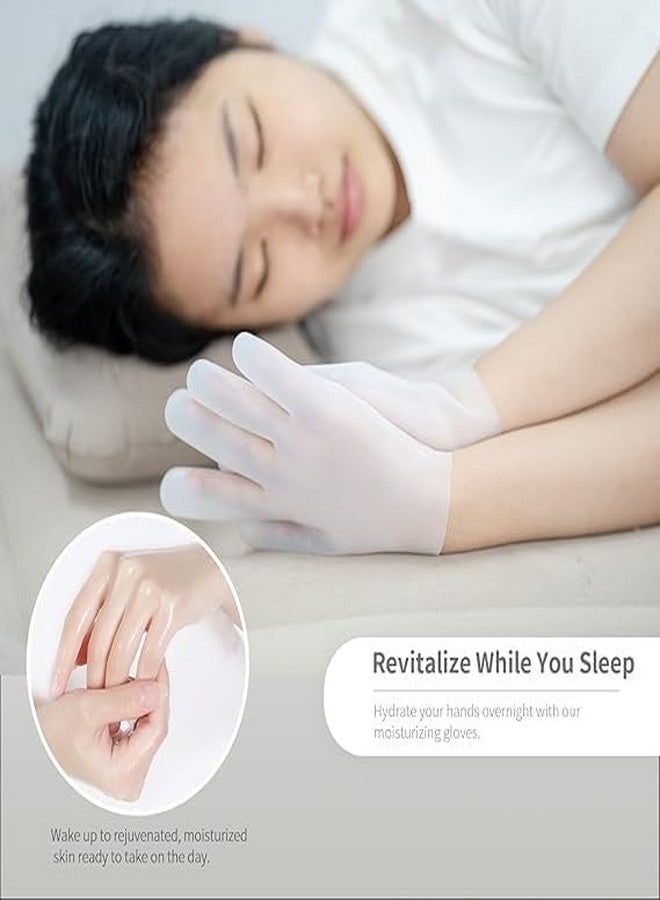 KRIDARSH Coconut Oil Hand Mask for Dry Cracked Hands, Repair Hands Sheet Glove Whitening Coconut Oil & Vitamin E, Moisturizing Gloves, Hand mask for Women & Men - Image 3