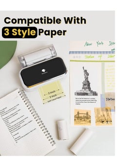 phomemo M03 Portable Printer-Bluetooth Portable Printer Photo Printer Wireless Portable Mobile Printer Thermal Printer Compatible with iOS + Android,,Cute School Supplies  - Image 5