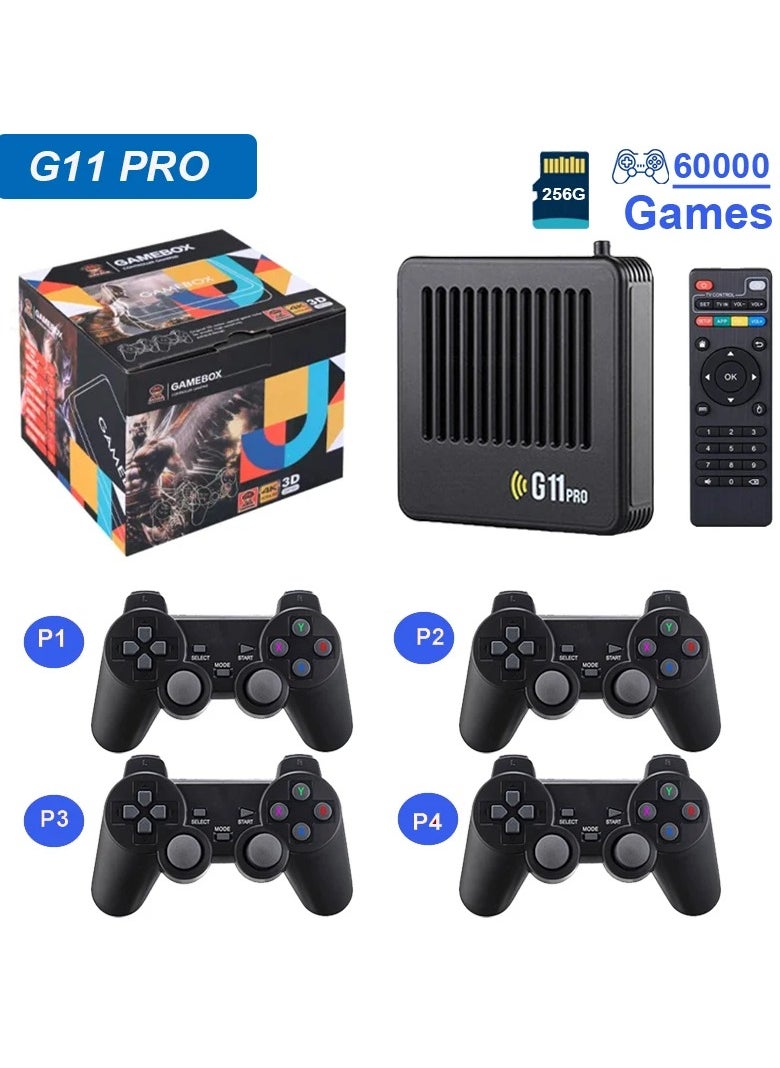 ارواق - G11 Pro Game Box نظام مزدوج لألعاب الفيديو 128G مدمج 40000+ ألعاب ريترو 2.4G لوحة ألعاب لاسلكية 4K HD Game Stick TV BOX - Image 1