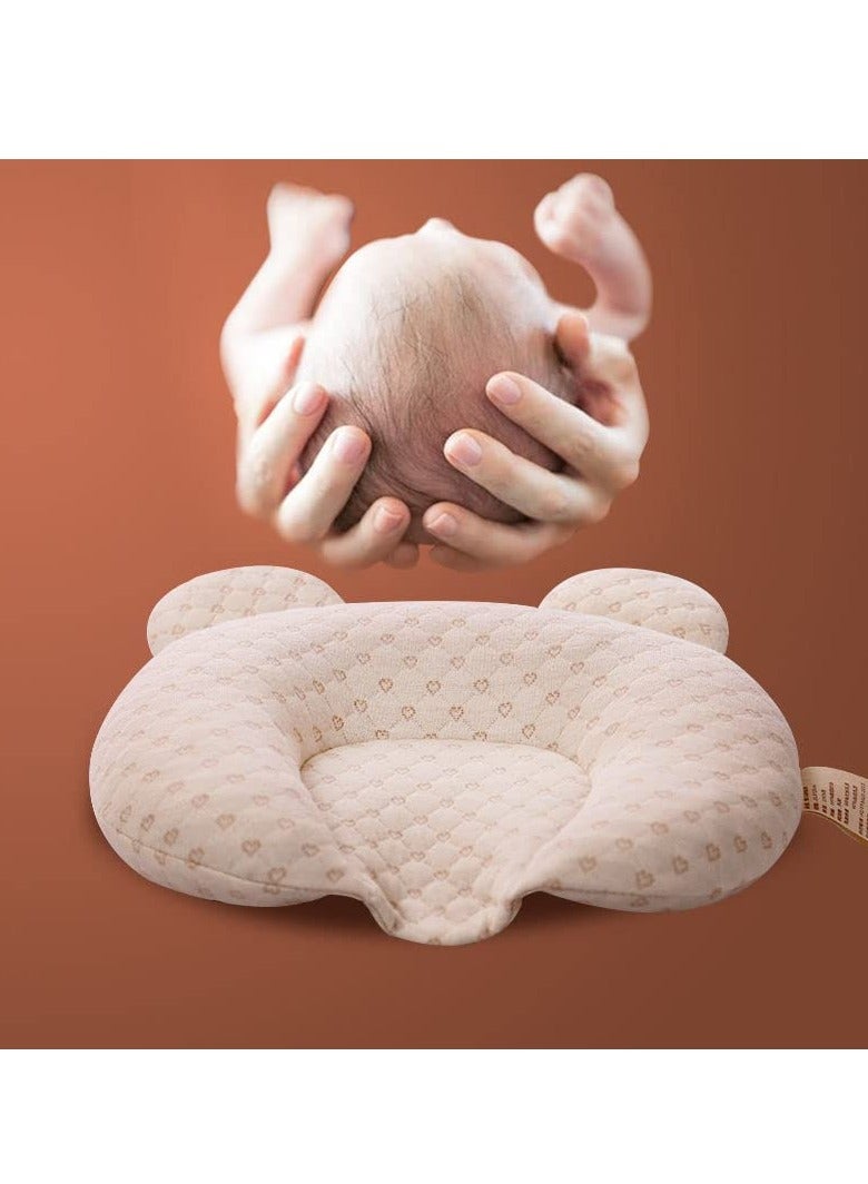 SOLARAE Baby Neck Pillow, Baby Head Shaping Pillow, Newborn Nursery Cushion U-Shaped Pillow Infant Soft Head Support Sleeping Pillow (Latex pillow) - Image 2