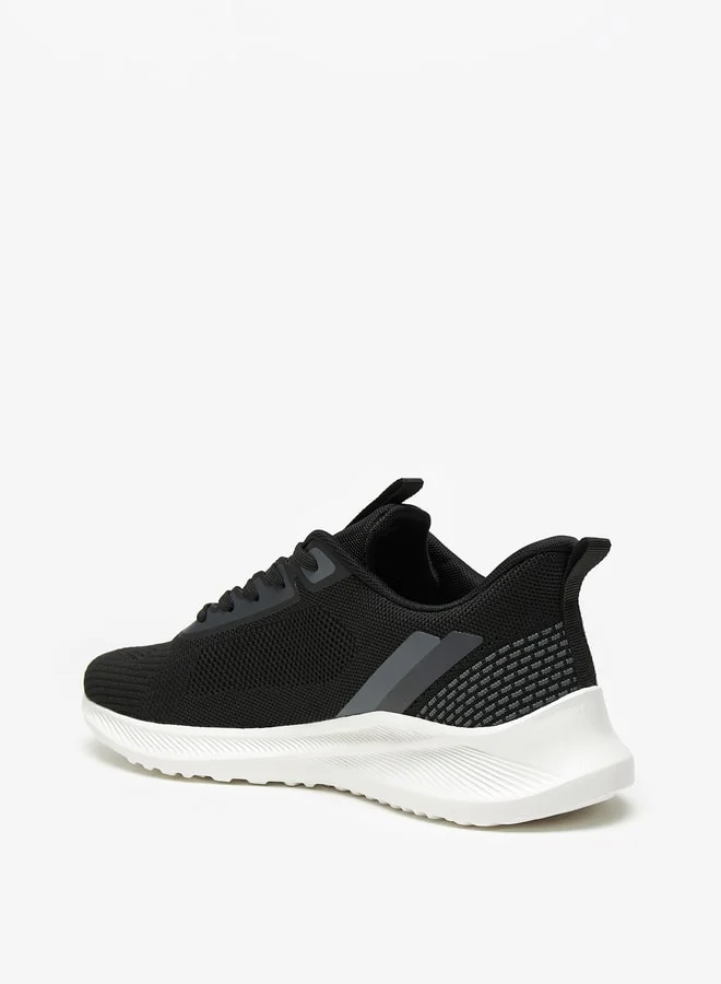 كابا Mens Textured Lace-Up Sports Shoes