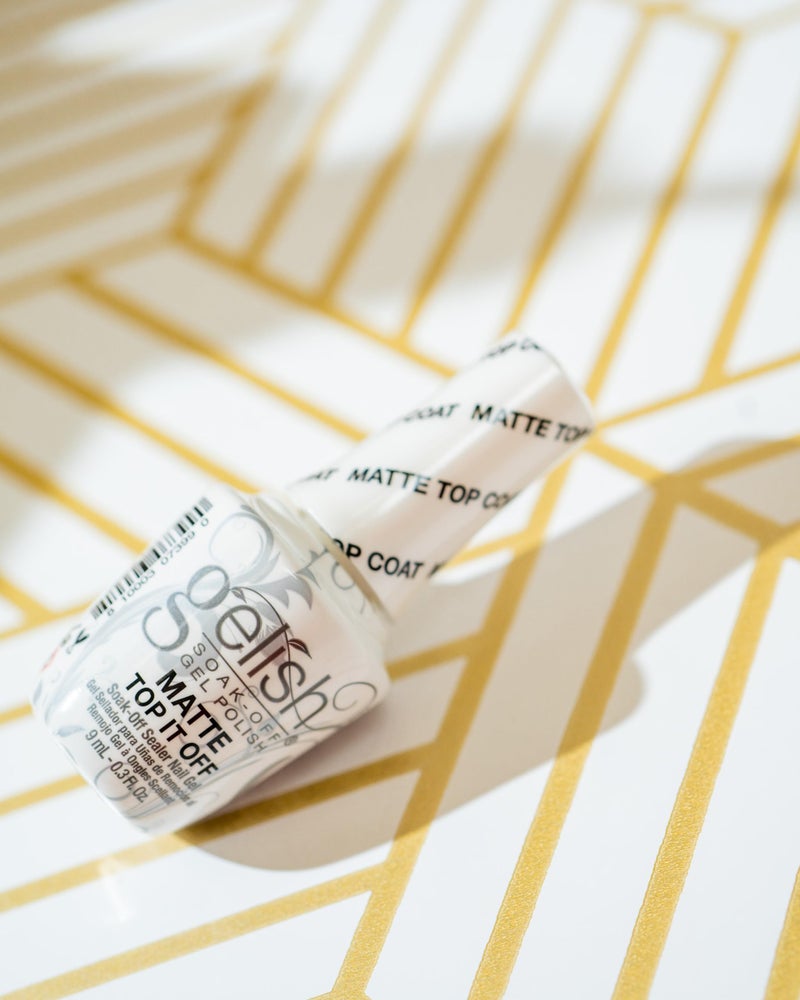 Gelish MINI Matte Top It Off Top Coat â€“ 9ml Long-Lasting, Chip-Resistant, Quick-Dry Formula for Salon-Quality Manicure at Home, Perfect for Nail Care & Art - Image 1