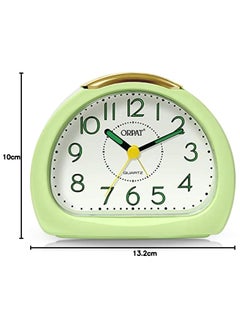 Ajanta Time Piece Beep Alarm Clock Small 140X114X74 mm Green Plastic Analog  - Image 2