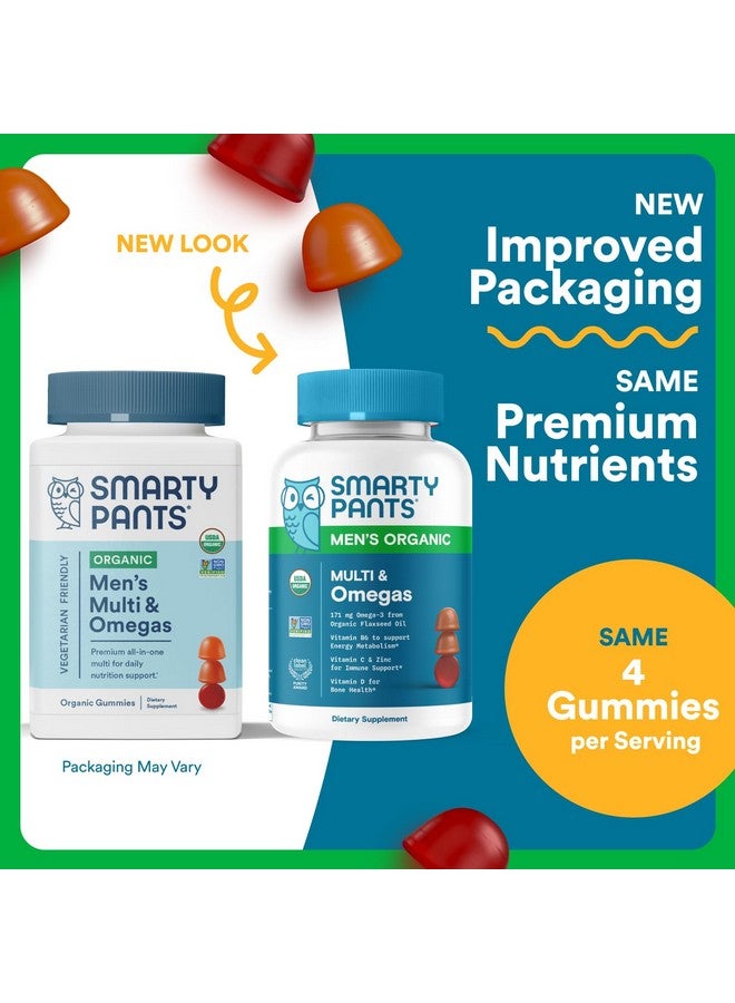 سمارتي بانتس، فيتامينات متعددة للرجال، علكات عضوية: ميثيل فولات، أوميغا 3 (ALA)، فيتامين د3، ج، فيتامين ب12، ب6، أ، ك، وزنك لدعم المناعة، بيوتين، نباتي، 120 علكة (كمية تكفي 30 يومًا) - Image 2