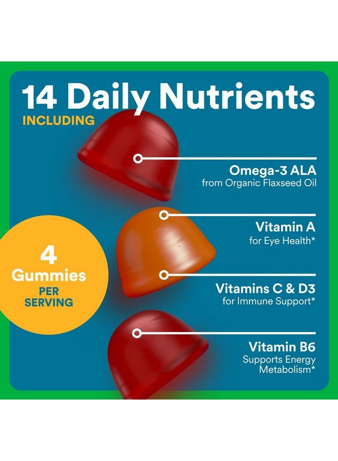 سمارتي بانتس، فيتامينات متعددة للرجال، علكات عضوية: ميثيل فولات، أوميغا 3 (ALA)، فيتامين د3، ج، فيتامين ب12، ب6، أ، ك، وزنك لدعم المناعة، بيوتين، نباتي، 120 علكة (كمية تكفي 30 يومًا) - Image 4