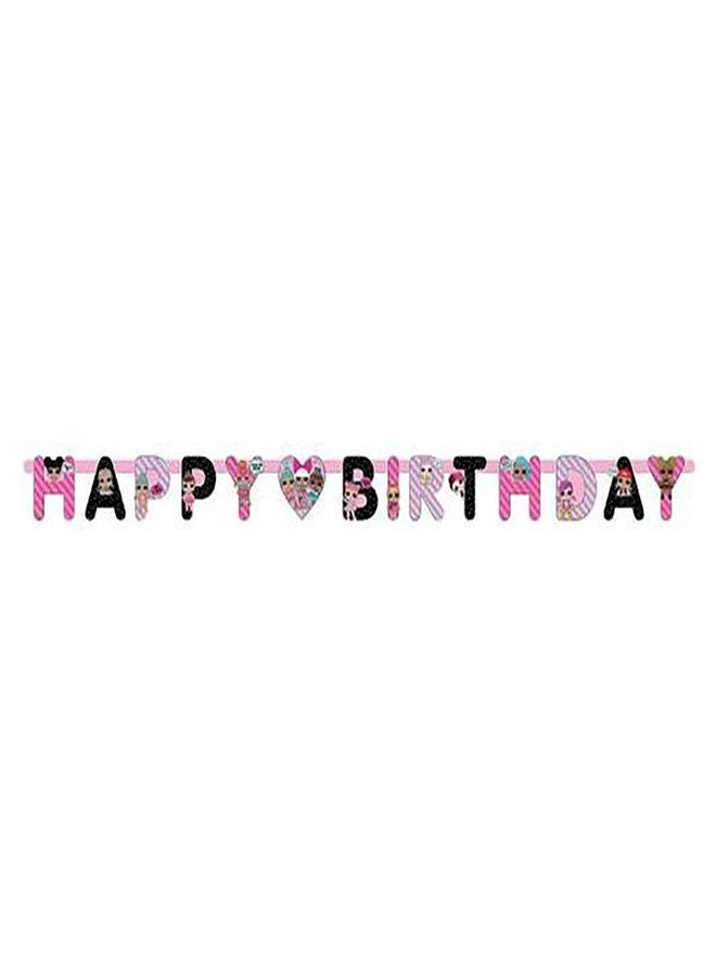 Unique Birthday Jointed Banner - 5.5' | LOL Surprise | 1 Pc