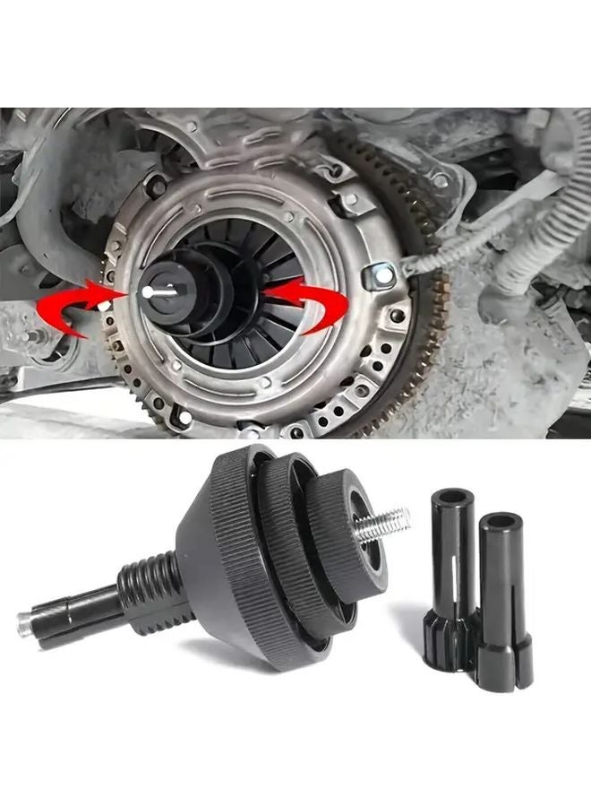 Black Heavy Duty Clutch Alignment Tool Kit with Anti Slip Centering and Precision Guide - Image 1