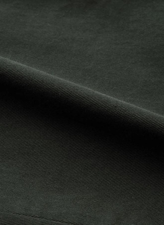 The Souled Store  The Souled Store Dark Moss Men Solid Straight Fit Cargo Jeans  | Best Price UAE
