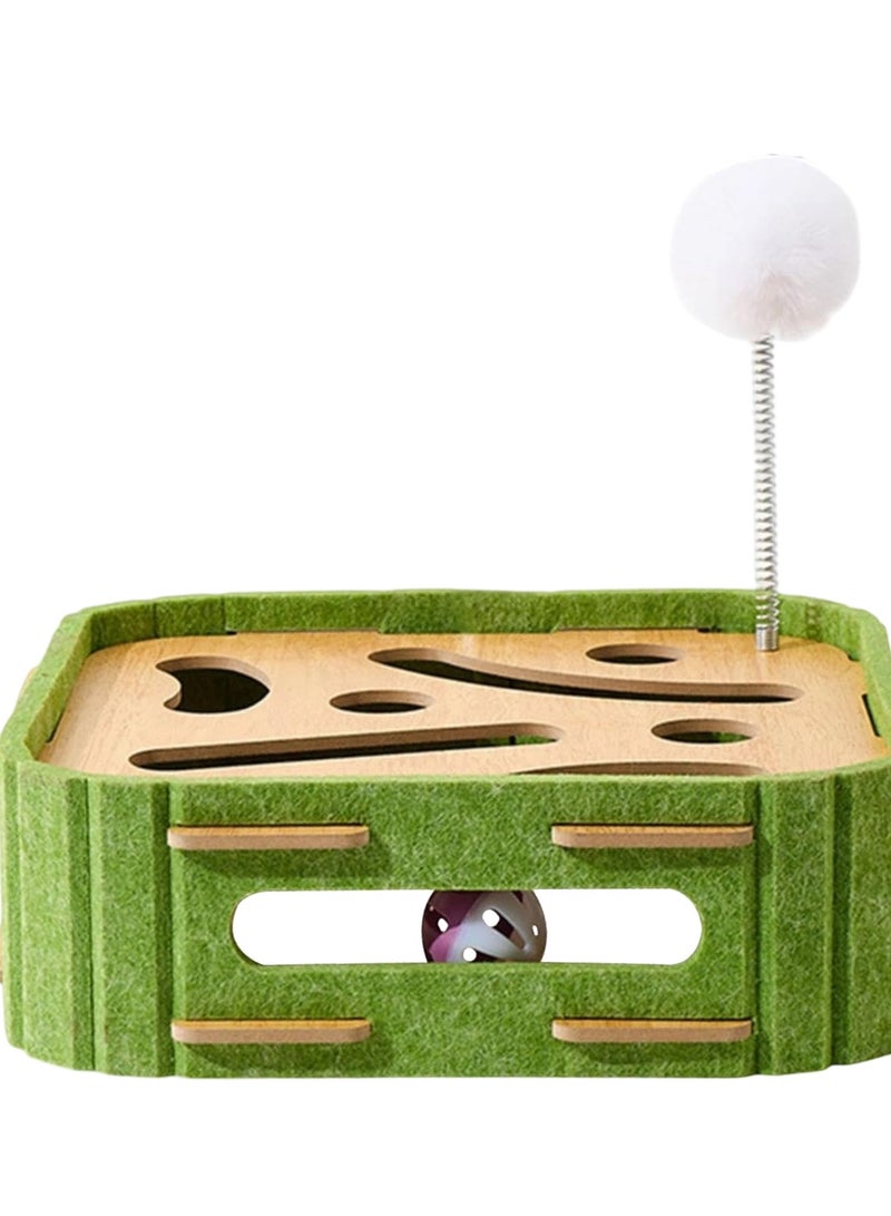 Cat track hollowing toy, square cat teaser