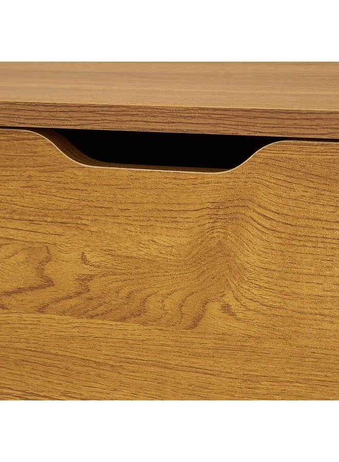 Wooden Storage Cabinet with 4 Drawers and Raised Legs, Home Organizer for Bedroom, Living Room and Entryway, Practical Storage Solution for Daily Essentials - Image 3