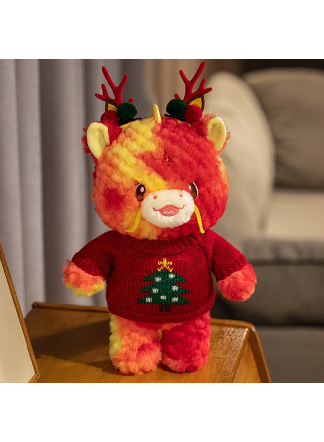Grab Machine Doll 2014 Dragon Year Mascot Plush Toy Doll Year Goods Company Annual Meeting Gift Wholesale-Specifications:Red Sweater-Color:30cm  - Image 1