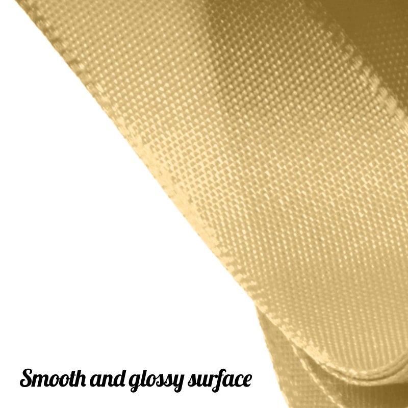 Flezoo 25 Yards Gold Satin Ribbon 1 1/2inch, Single Face Polyester Silk Fabric Hair String Ribbon for Craft, Flower Bouquets, Gift Wrapping, Wedding, Bow Making and Valentines Decoration - Image 3