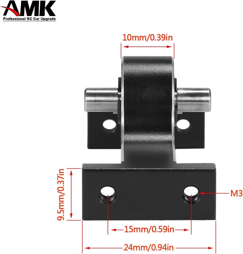 AMK Aluminum Alloy 70mm Transfer Case Transmission Gearbox with 5mm Shaft for 110 RC Rock Crawler MOA 19 Shafty LCG Chassis Builder - Image 4