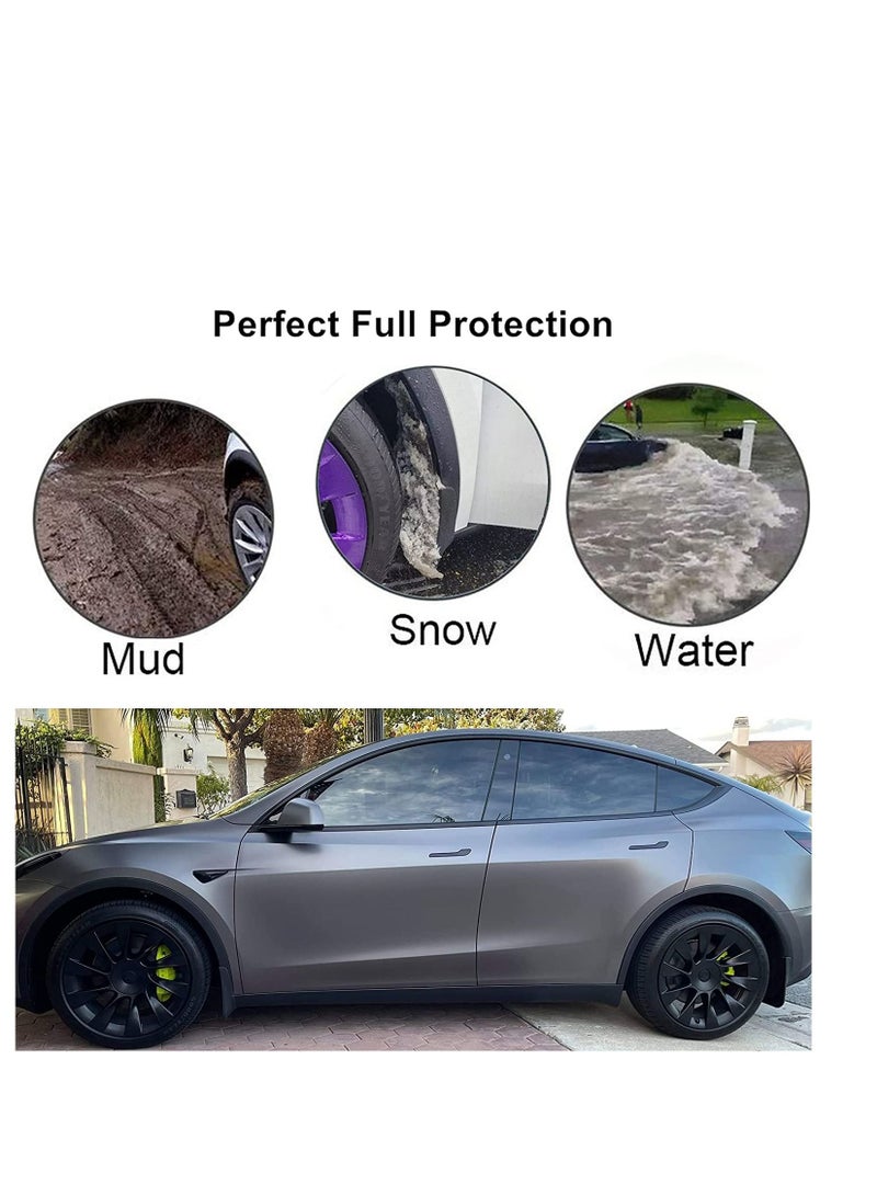 Y&D Car Mud Flaps Compatible with 2020 2021 2022 2023 Tesla Model Y Splash Guards Mudguard Mudflaps Accessories for Y, No Need to Drill Holes Set of 4  - Image 2