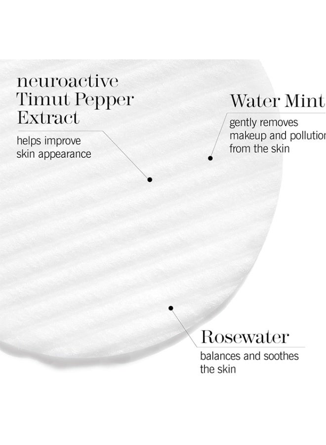 This Works In Transit No Traces Cleansing Pads Rosewater and Mint Infused Facial Wipes Gentle Make-Up Remover 80 pads - Image 5