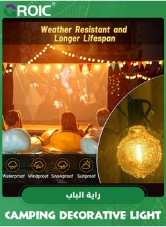 GROIC 10Ft Outdoor String Lights LED, Globe String Lights with 2700K Warm White 11 Shatterproof G40 LED Bulbs,Waterproof String Lights for Party Porch Backyard Garden Bistro  - Image 4