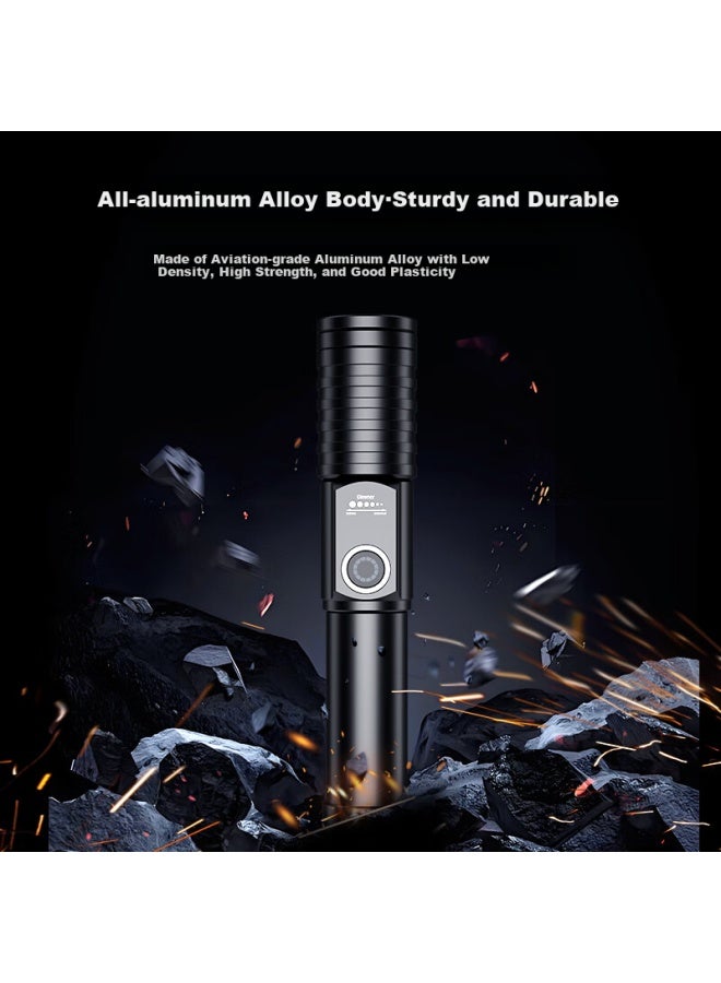 Whist H2 Laser Pen High Power Green Light Intelligent Charging Household Portable 2-in-1 Laser Flashlight Outdoor Riding Camping Lighting Tail Safety Hammer Green Light Pen - Image 2