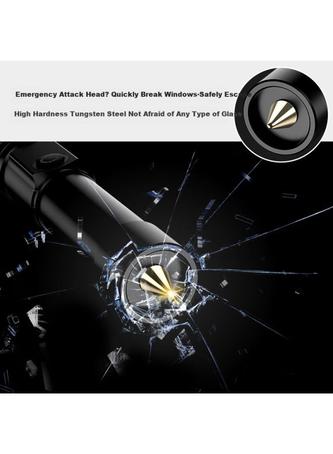 Whist H2 Laser Pen High Power Green Light Intelligent Charging Household Portable 2-in-1 Laser Flashlight Outdoor Riding Camping Lighting Tail Safety Hammer Green Light Pen - Image 1