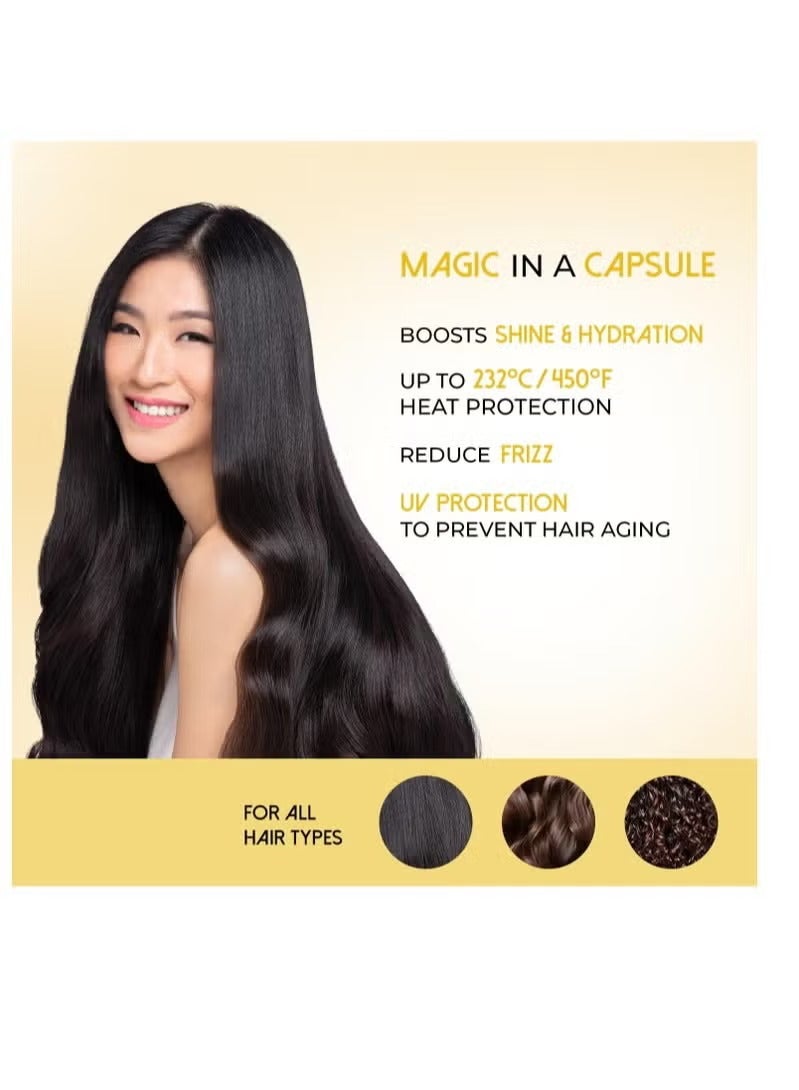 أليبس فيتامين الشعر من إليبس٥٠ كبسولة زيت حماية الشعر من الحرارة للشعر المجعد مع فيتامين ب٥ - Image 3