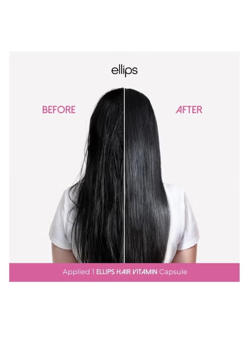 أليبس فيتامين الشعر من إليبس٥٠ كبسولة زيت حماية الشعر من الحرارة للشعر المجعد مع فيتامين ب٥ - Image 4