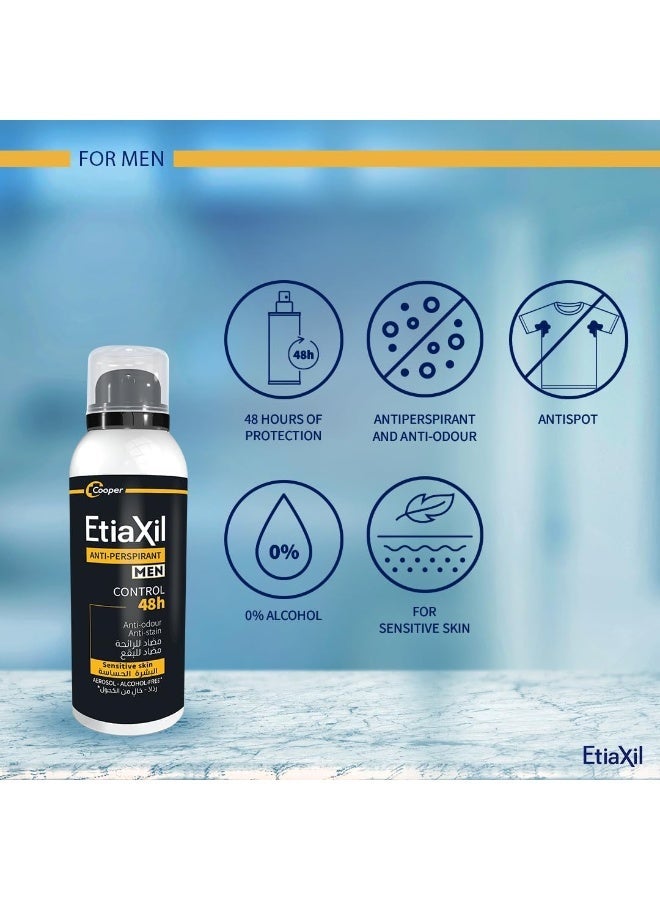 إتياكسيل بخاخ إتياكسيل (Etiaxil) المضاد للتعرق للرجال للبشرة الحساسة - حماية تدوم 48 ساعة - 150 مل - Image 2