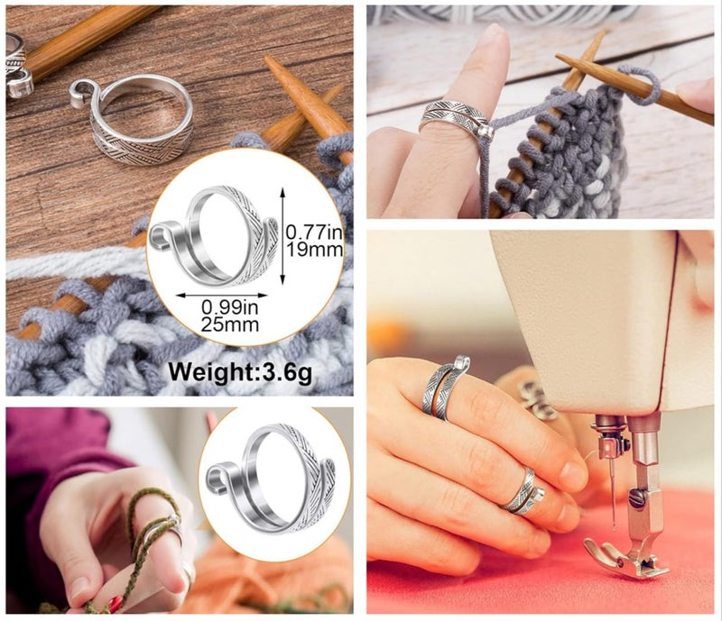 Hayodo Stitch Markers 10 Colors Knitting Crochet Locking 60/160/240Pcs Stitch Needle Clip Counter with 3 Plastic Needle Randomly and 1 Knitting Crochet Loop Ring (Multicolor-240 pcs) - Image 5