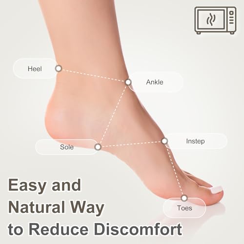 SUZZIPAD Microwave Foot Warmers and Heating Pad Slippers for Bed, Microwave Heated Slipper for Women & Man, Feet Warmers for Cold Day, L - Image 3