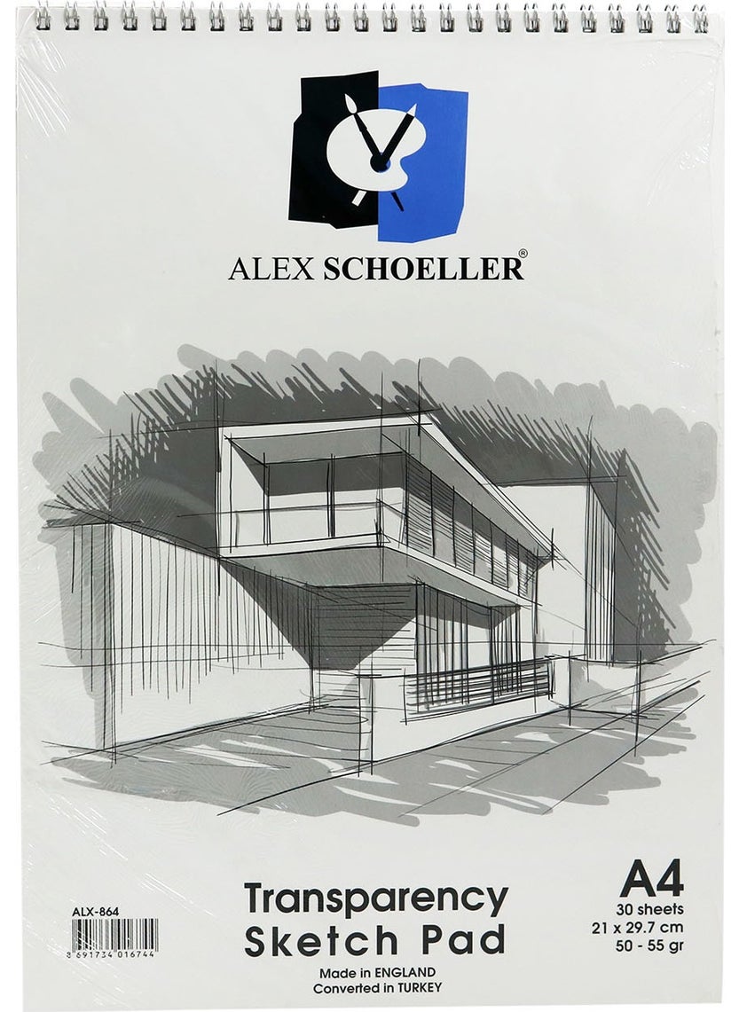 Alex Schoeller Sketch Block A4 50/55 Gr Spiral 30 Lu Alx-864  - Image 2