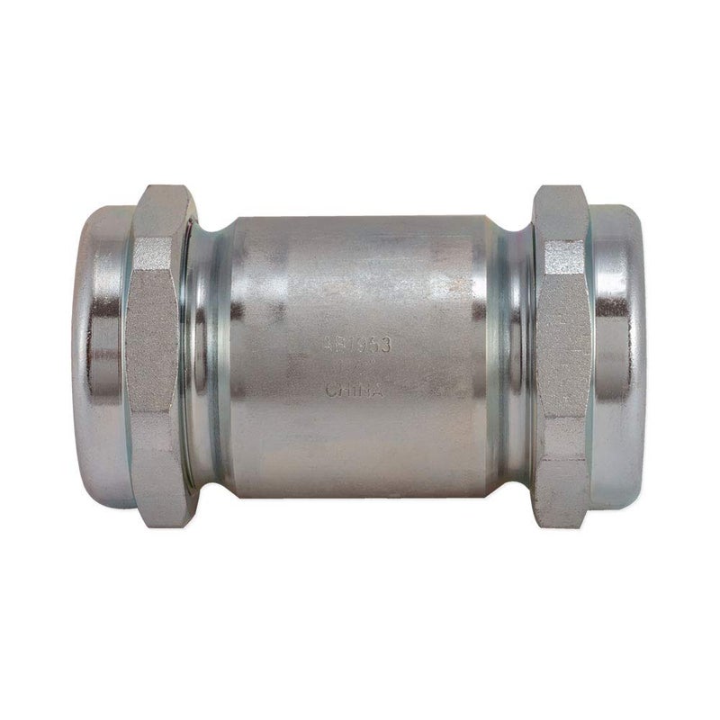 Eastman 5 Inch Long Pattern Compression Coupling, 1-1/2 Inch IPS, Galvanized Steel, EZ-20570 - Image 2