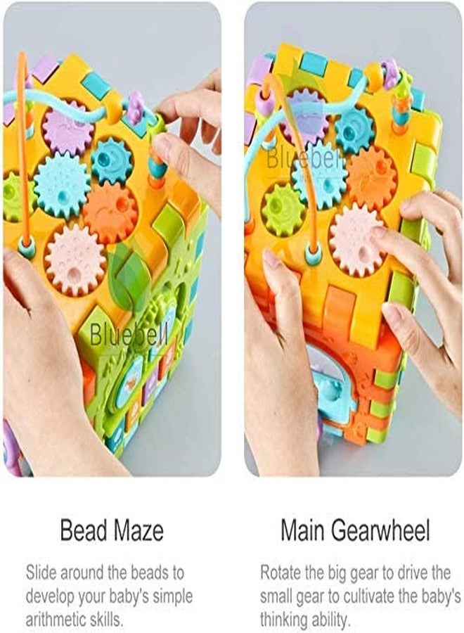 Fezeedi Multi Intelligence Learning & Educational Toy 6 Sides Musical Kids Activity Cube Game. - Image 5