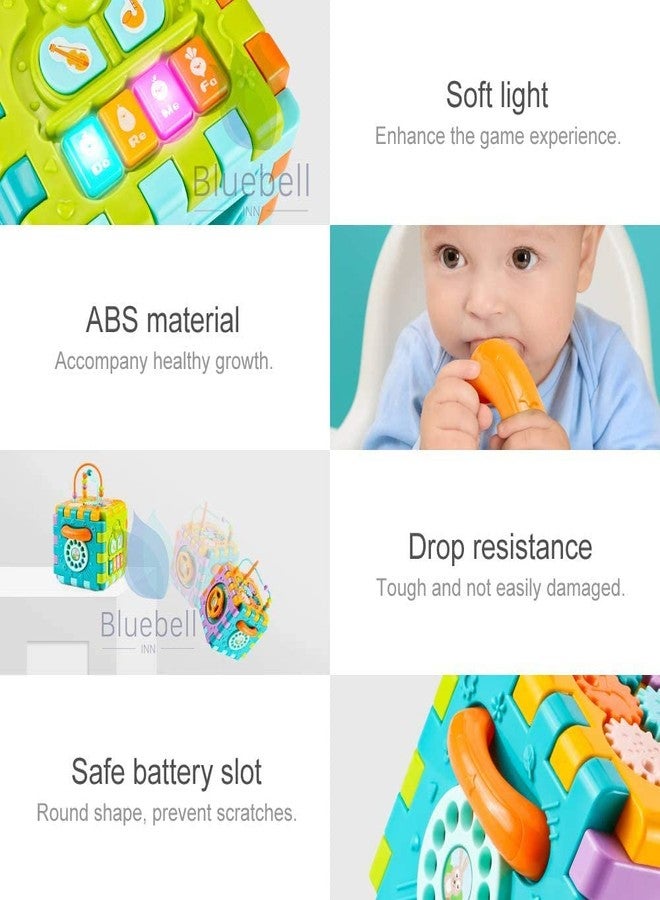 Fezeedi Multi Intelligence Learning & Educational Toy 6 Sides Musical Kids Activity Cube Game. - Image 4