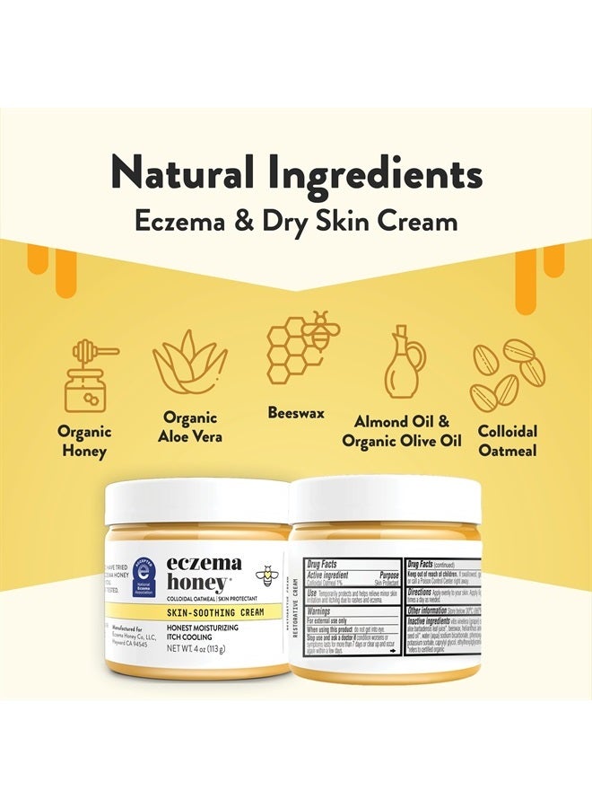 ECZEMA HONEY Original Skin-Soothing Cream - Organic Hand & Body Eczema Relief - Natural Honey Lotion for Dry, Itchy, & Irritable Skin (4 Oz) - Image 2