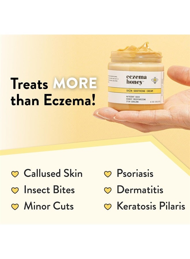 ECZEMA HONEY Original Skin-Soothing Cream - Organic Hand & Body Eczema Relief - Natural Honey Lotion for Dry, Itchy, & Irritable Skin (4 Oz) - Image 5