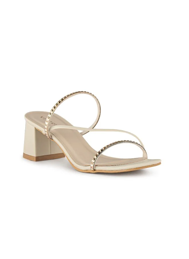 Vincci Multi Strap Mid Heel Sandals