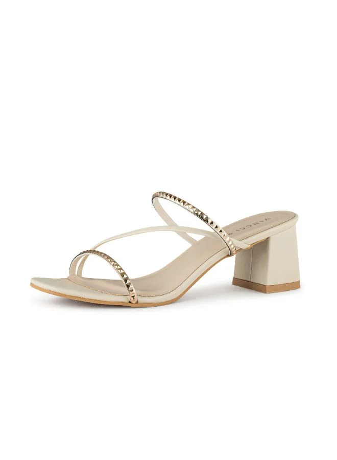 Vincci Multi Strap Mid Heel Sandals