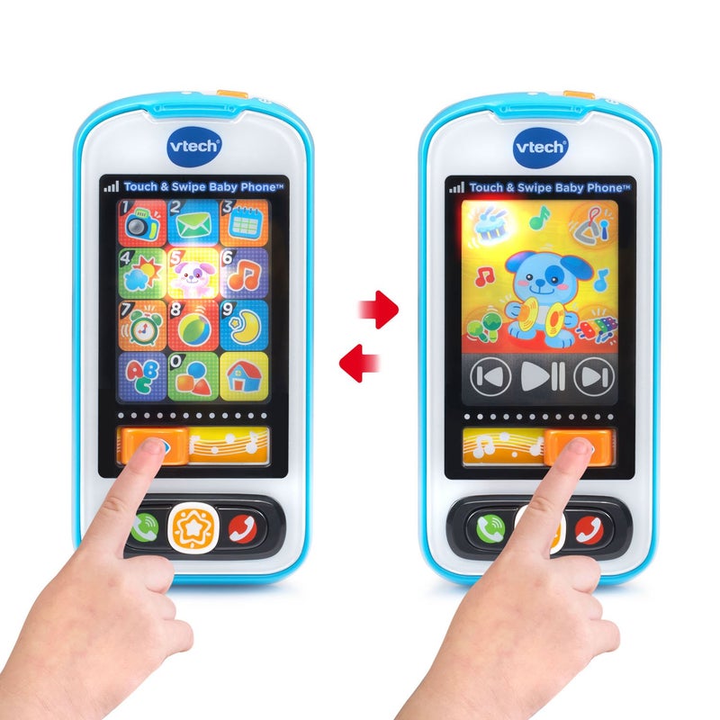 VTech Touch and Swipe Baby Phone, Blue - Image 5