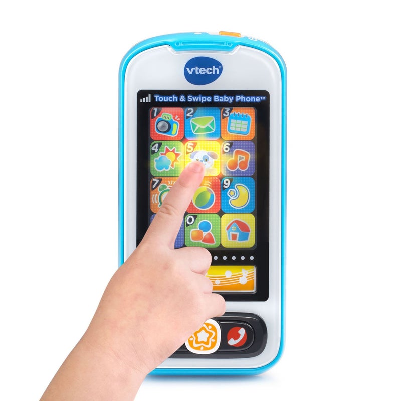 VTech Touch and Swipe Baby Phone, Blue - Image 4