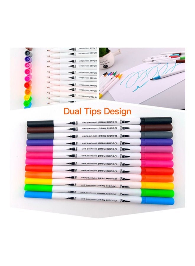 NIBEMINENT 36-Piece Double Tipped Coloured Markers pens set Multicolor - Image 5