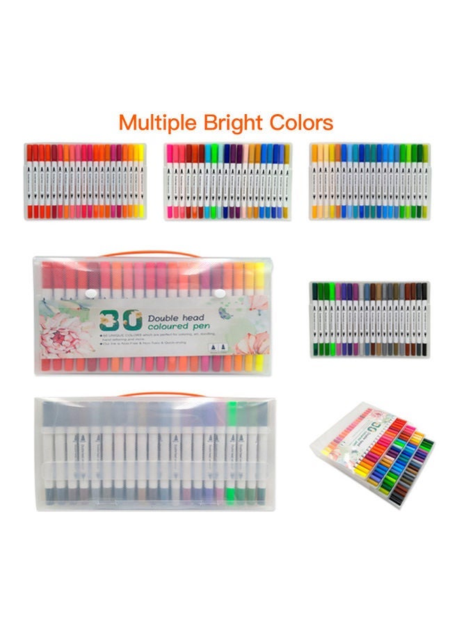 NIBEMINENT 36-Piece Double Tipped Coloured Markers pens set Multicolor - Image 2