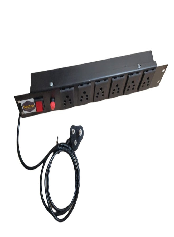 Bectro Extension Board and Surge Protector 6 Socket Networking & Server Rack Power Strip | Multi Socket Extension Board for Office Home - Image 4