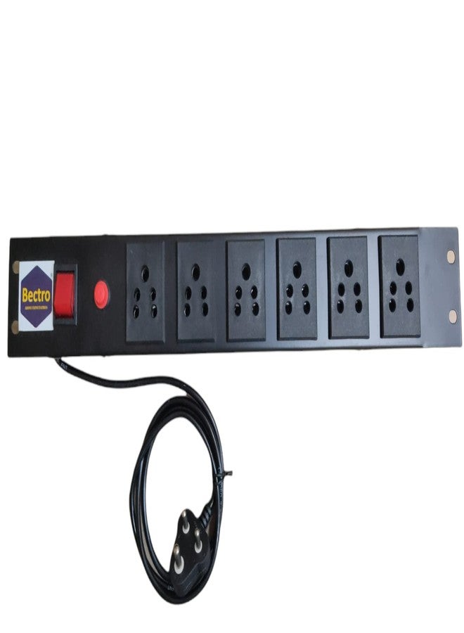 Bectro Extension Board and Surge Protector 6 Socket Networking & Server Rack Power Strip | Multi Socket Extension Board for Office Home - Image 1