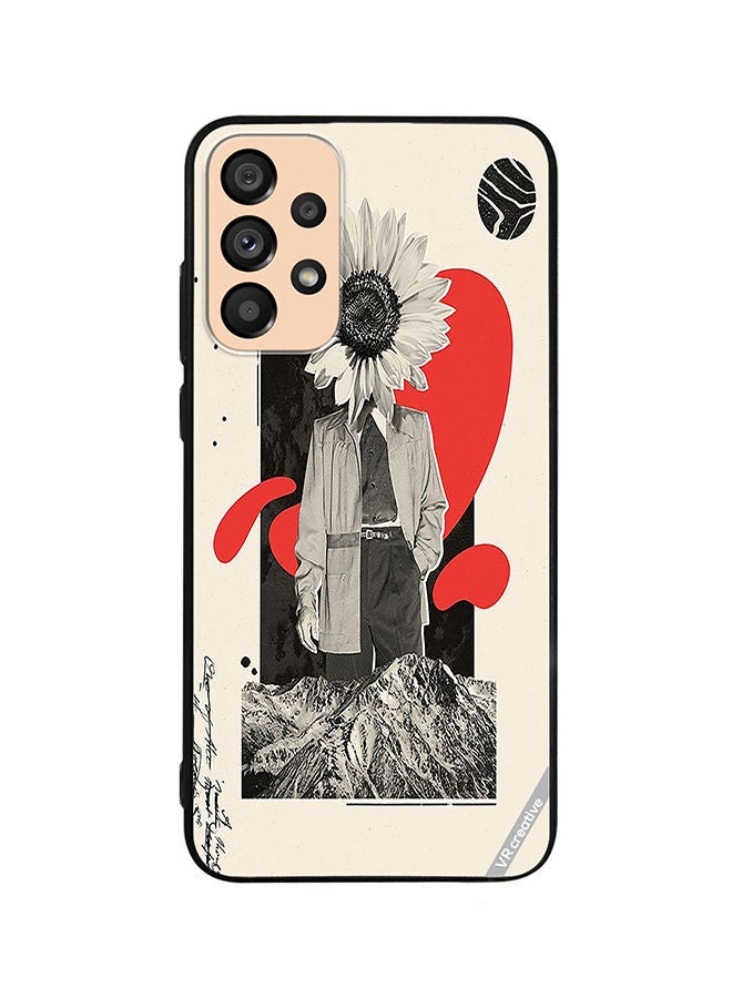 VR CREATIVE Protective Case Cover For Samsung Galaxy A23 Flower Face Of A Man Design Multicolour - Image 1