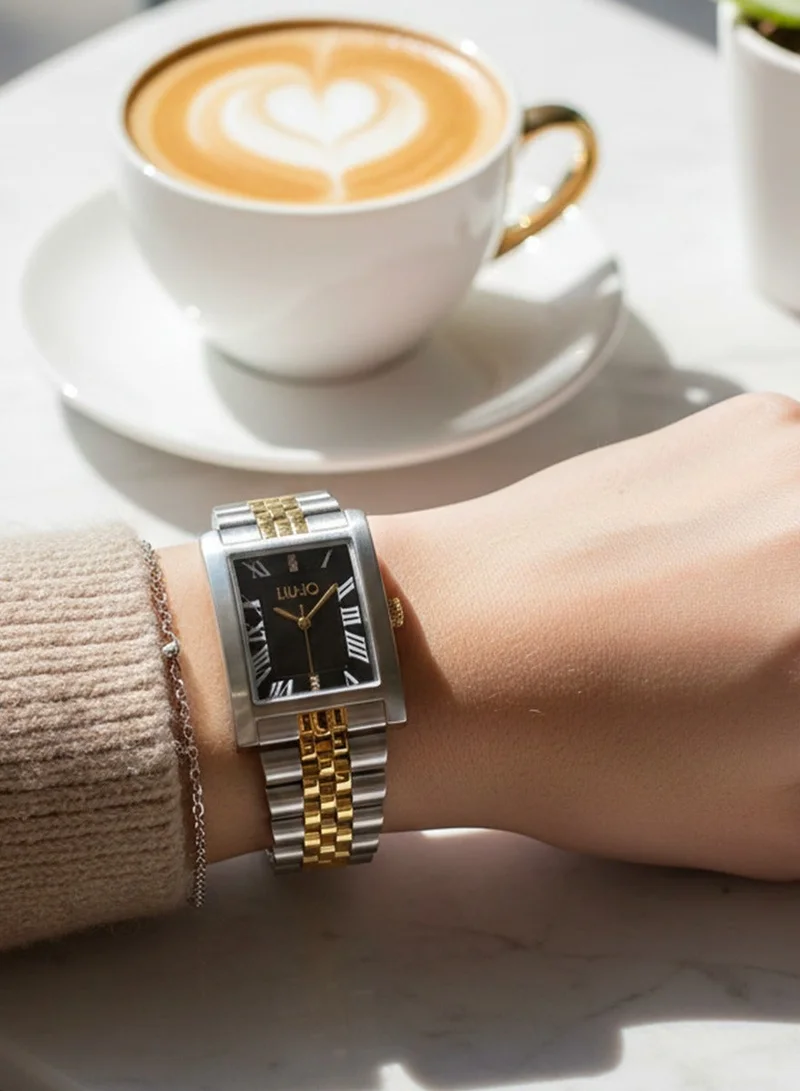 Liu Jo  Liu Jo Imperia Black Dial Dual tone Silver & Gold Stainless Steel Watch - TLJ2651 for Women | Best Price UAE