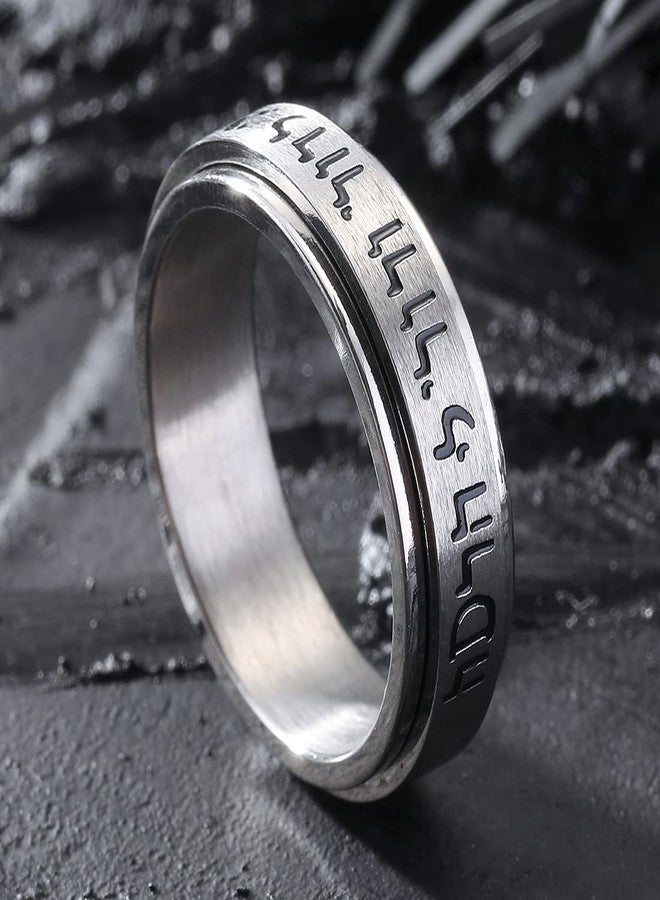 King Will 6mm Titanium Ring Spinner Fidget Anxiety Band Rings for Men Women 14 - Image 2