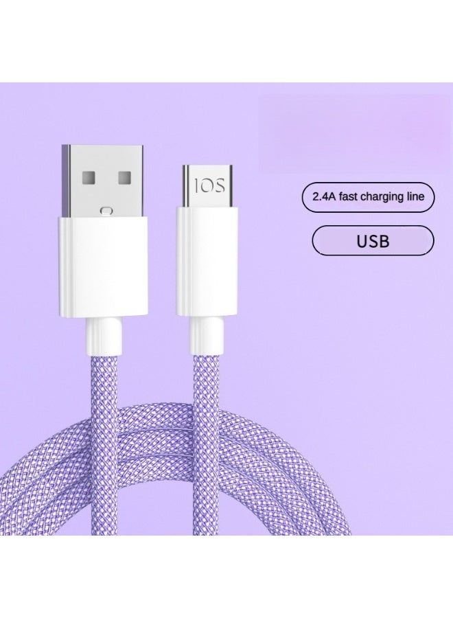 「Holidays Ready」Fast Charging Braided Cable - 20W PD for iPhone & HUAWEI - 1.5M Colorful Durable Cord - Image 2