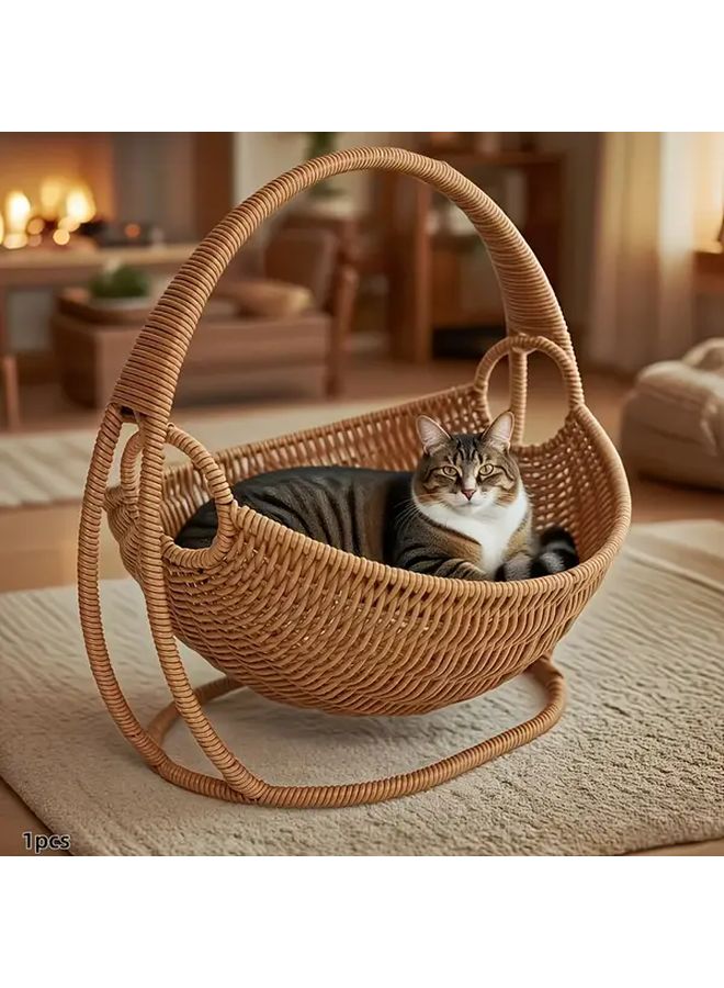 1pc Pet Hanging Basket Bed Breathable Comfortable Easy Clean For Cats Small Dogs - Image 2